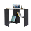 PC Computer Desk Home Office Corner Table Shelves Small Compact White Black