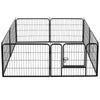 Heavy Duty 8 Panel Pet Play Pen Puppy Dog Run Cage Metal Enclosure Folding Fence