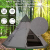 Waterproof Teepee Camping Tent 7 Person Indian Festival Tipi Wigwam Pyramid Hike