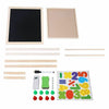 2 in1 Kid Easel Standing Dual Sided Blackboard Whiteboard Art Chalk Board Gift