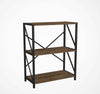 Arbor Metal & Wooden 3 Tier Standing Bookcase, Modern Bookshelf