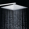 Square Round Wall Mounted Rain Shower Head Chrome • 200mm 300mm • 8" 10" 12"