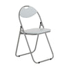 Folding Chairs Padded Faux Leather Studying Dining Office Event Chair White x1