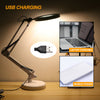 LED Large Lens Lighted Lamp Top Desk 8x Magnifier Magnifying Glass 3-Level Light