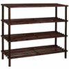 Shoe Rack Shelf Home Kitchen Bedroom Storage Black Oak colour Wooden 2 3 4 Tier