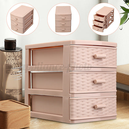 Multi Drawer Layer Storage Makeup Organizer Case Box Desktop Jewelry Plastic