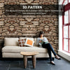 Stone Wall Wallpaper Roll 3D Effect Wallcovering For Living Room Decor UK