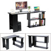 Computer Desk L Shape Study Desk Corner Adjustable Gaming Workstation PC Table