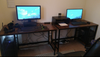 Vintage Writing Desk Office Computer Table Industrial Workstation Furniture