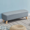 Faux Leather PU Footstool Ottomans Foot Rest Living Room Wood legs Sofa