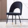 2 4 6 Dining Chairs Velvet Padded Seat Metal Legs Kitchen Dining Room