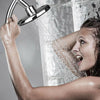 UK High Turbo Pressure Shower Head Chrome Bath Powerful Energy Water Saving NEW