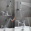 Bathroom Taps Set Basin Sink Mixer Bath Filler Shower Dual/Single Lever Handheld