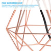 Modern Iron Table Lamp Bedside Light Geometric Desk Lamp Decor with Shade UK