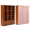Wall Mounted Storage Cabinet Wooden Cupboard Display Shelf Desktop Organiser Box