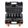 VEVOR Impact Sockets Set 9pcs 6-Point 1/2in Metric Drive Bit Ratchet Tool Kit