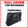 Large Heavy Duty Motorcycle Motorbike Cover Waterproof Rain UV Protector Outdoor