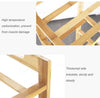 6 Tier Bamboo Shoe Rack Shelf Free Standing Shoe Storage Stand S