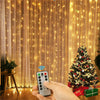 300 LED Curtain Fairy Lights Indoor/Outdoor Wedding Party Garden Decor