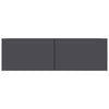 TV Cabinet TV Stand Unit Wall Mounted Floating Cupboard 2 Compartments Furniture