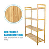 4 Tier Bamboo Storage Rack/Shelving Wire Shelf Kitchen/ Balcony/Office Unit 99cm