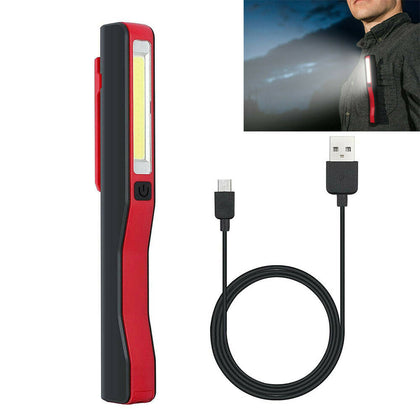 Portable Magnetic Work Light Rechargeable Inspection Lamp Hand Torch Flexible