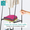 Clothes Rail Rack Garment Dress Shirts Hanging Display Stand Shoes Storage Shelf