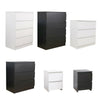 Modern Chest of Drawers Bedside Table Cabinet Nightstand 2/3/4 Drawers Bedroom
