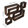 Retro Floating Shelves Wooden Wall Shelf Hanging Decorative Storage Display Rack