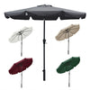 2.5m 3m Garden Patio Parasol Umbrella 8 Sturdy Ribs With Tilt Mechanism Outdoor