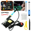 60W Soldering Iron Kit Electronics Welding Irons Solder Tools Adjustable Temp UK