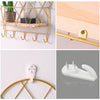 Wall-Mount Floating Wall Shelves Hanging Storage Display Golden Home Office Déco