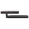 2 X Microwave Black Wall Mounting Holder Brackets With Extendable Arms 40kg load