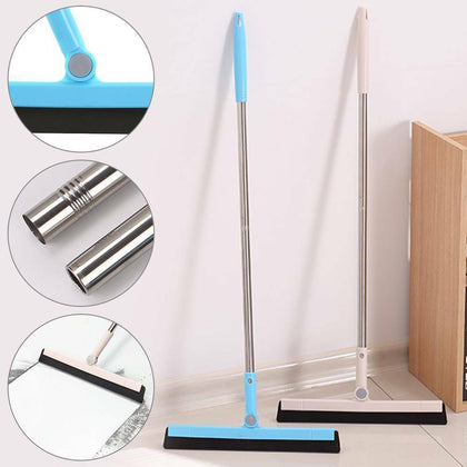 Floor Squeegee Tile Cleaning Foam Wiper Blade Shower Wet Room Telescopic Handle
