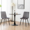 2/4 Velvet Dining Chairs Padded Seat Metal Legs Lounge Kitchen Chair Restaurant