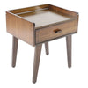 Bamboo Bedside Table With Small Drawers Night Stand Cabinet Storage Furniture
