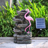 Large Rockery Water Feature Solar Power Water Fountain Garden Statues Outdoor
