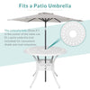 5pcs Coffee Table & Chairs Outdoor Garden Furniture Set w/ Φ50mm Umbrella Hole