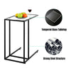Sofa Side Table C-Shaped Industrial Coffee Snack Table Laptop Stand Over Bed End
