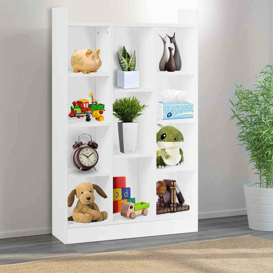 Shelving Book Shelf Unit 11 Cube Storage Bookcase Display Cabinet Wood Furniture