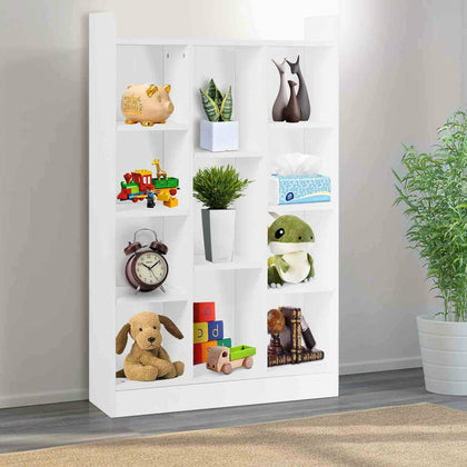 Shelving Book Shelf Unit 11 Cube Storage Bookcase Display Cabinet Wood Furniture