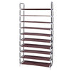 10 Tier Extendable Shoe Rack 50 Pairs Space Saving Storage Organiser Shelf Stand