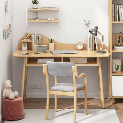 2 Display Drawers PC Computer Desk Writing Game Table Home Office Workstation