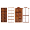 Vintage Wooden Storage Unit Wall Floating Shelves Storage Display Shelf Cabinet