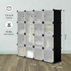 16 Cube Modular DIY Plastic Wardrobe Cupboard Cabinet Organizer Storage Shelves
