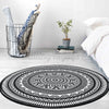 Round Non-slip Floor Mat Livingroom Bedroom Modern Home Area Rug Floor Carpet