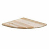Natural Wood Corner Shelf Shelving Kit & Fittings Wall Mounted 285 x 285 x 16mm