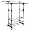 Heavy Duty Garment Rack Clothes Rail Coat Shoe Storage Hanging Standing Shelf UK