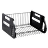 3 Tier Hanging Fruit Vegetable Baskets with Wheel-Metal Wire Wall Storage Basket