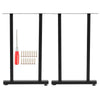 2x Industrial Table Legs Metal Box Shape Dining/Bench/Coffee Desk Leg